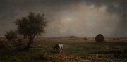 Martin Johnson Heade Mare and Colt in a Marsh painting